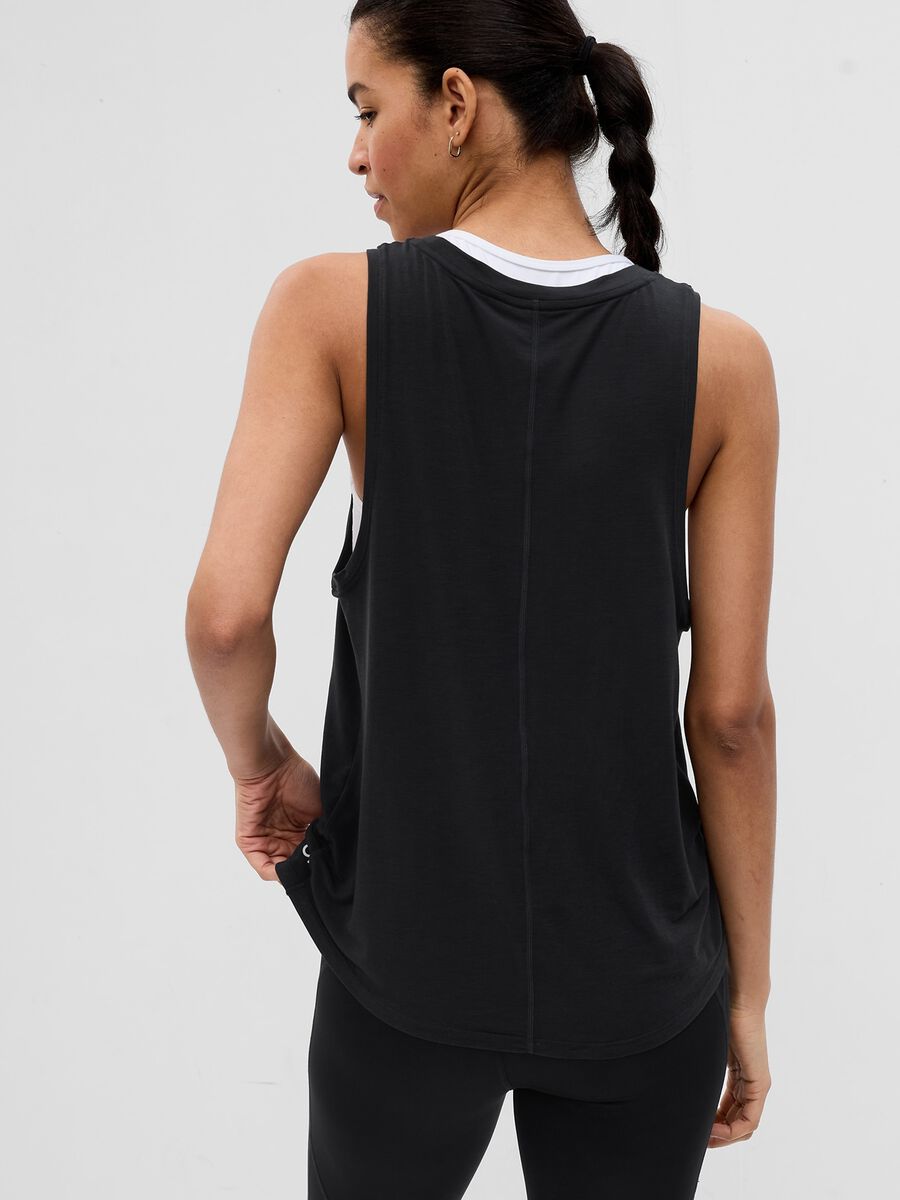 Tank top stretch girocollo Donna_1
