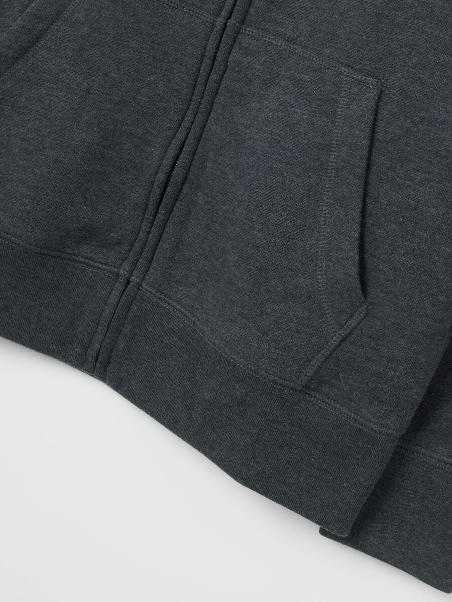 Full-zip in felpa con ricamo logo Bambino_4