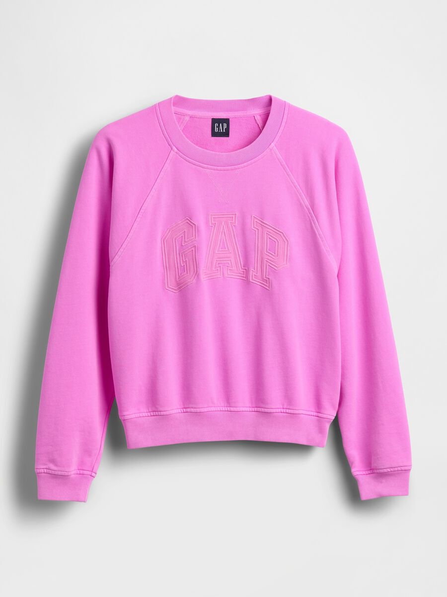 Felpa in misto cotone con logo GAP Donna_3