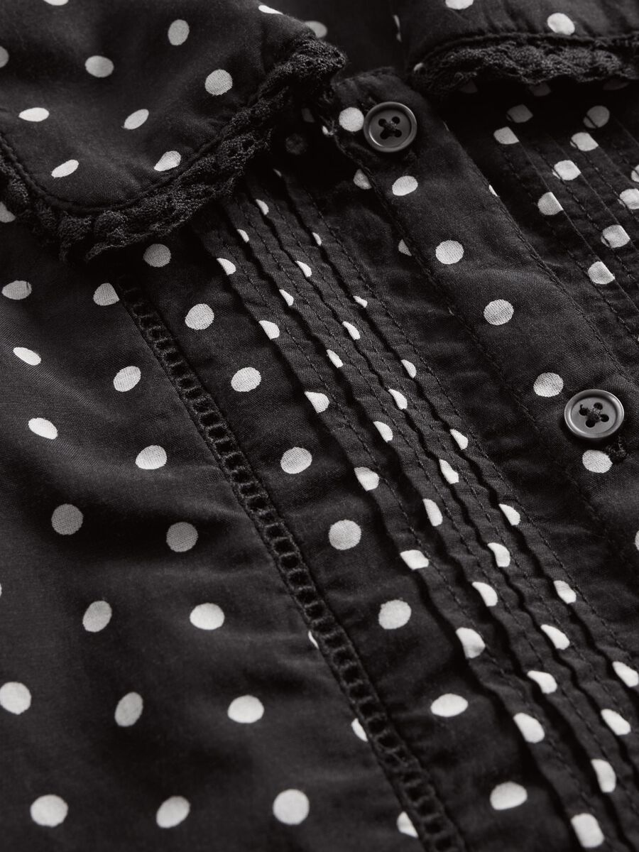 Camicia nera a pois Donna_5