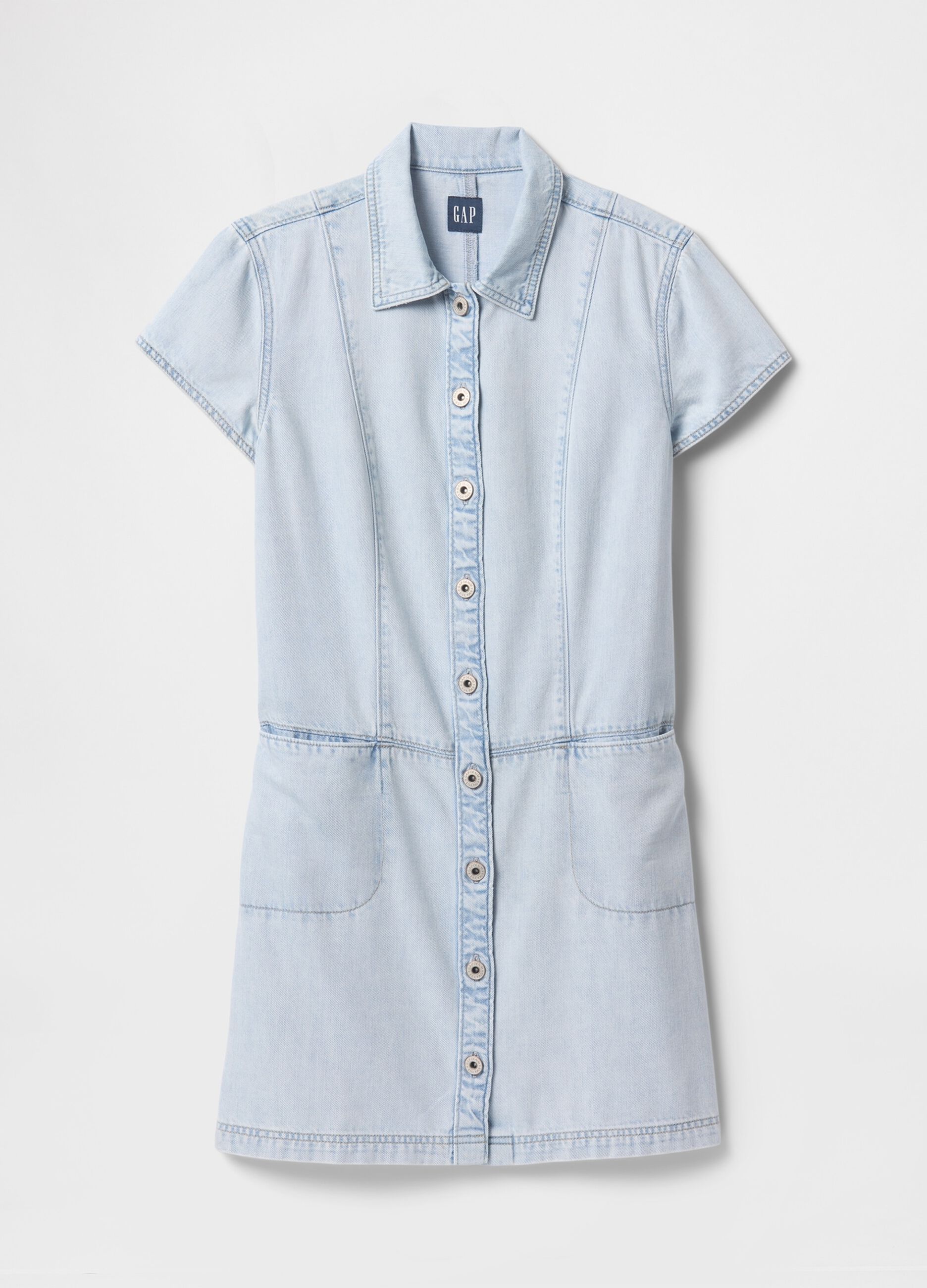 Abito in denim azzurro Gap_6