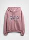 Felpa rosa con cappuccio e zip_4
