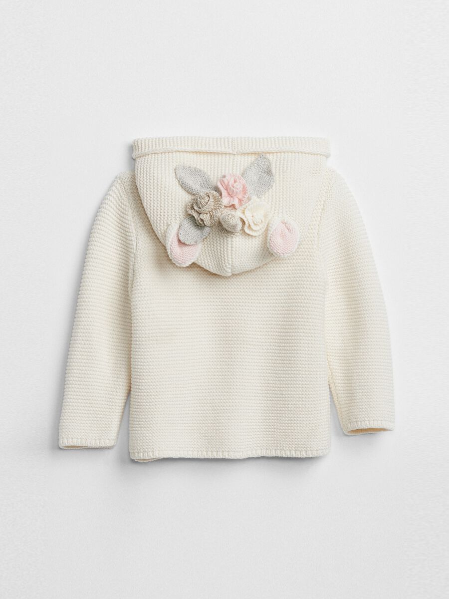 Knitted cardigan with unicorn hood Newborn_1