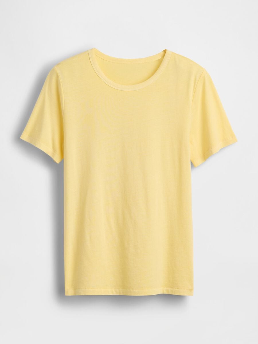 T-shirt a maniche corte in puro cotone Donna_4