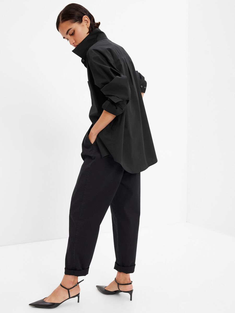 Camicia oversize in cotone Donna_1