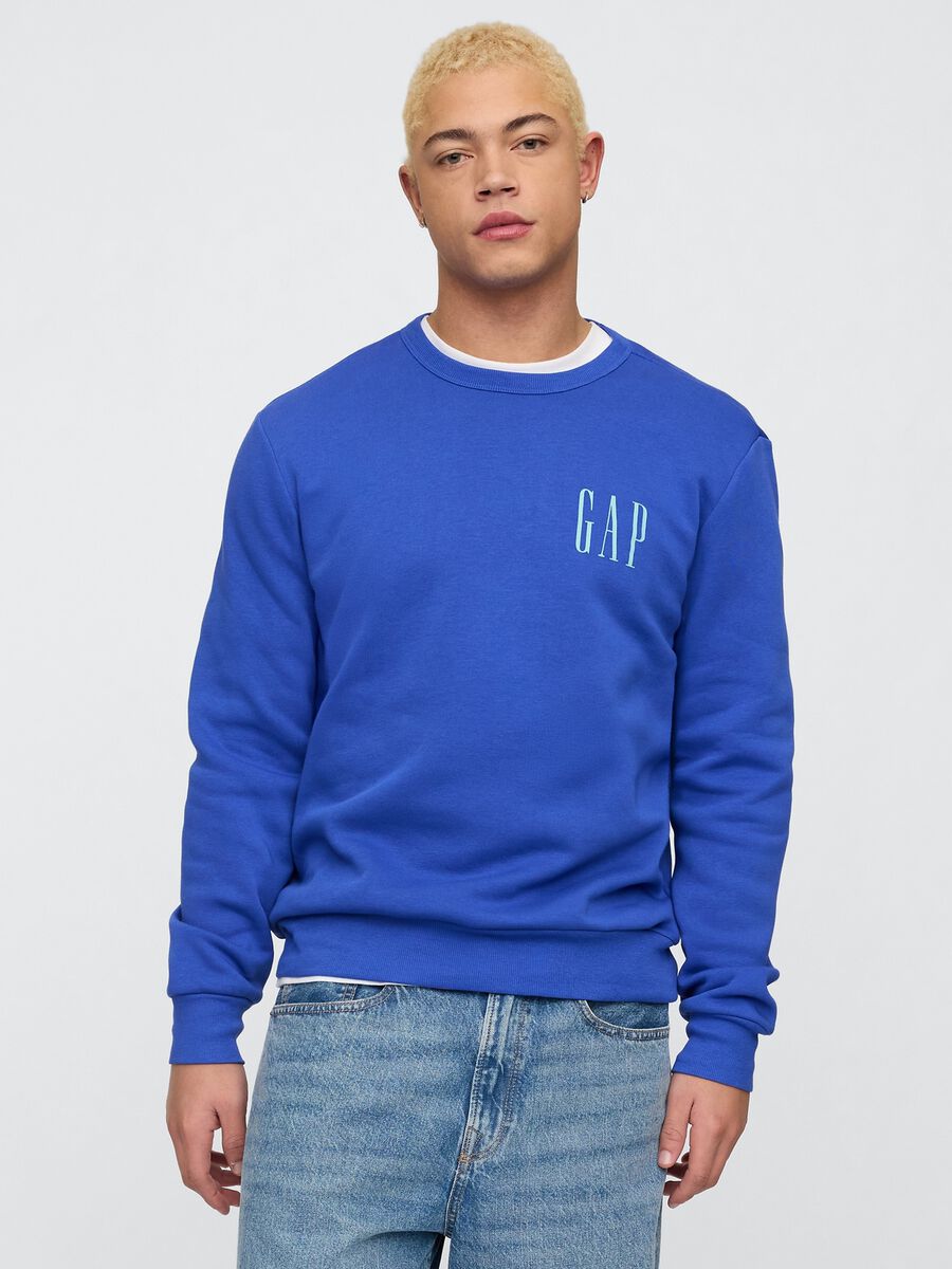 Felpa blu in misto cotone Gap Uomo_0