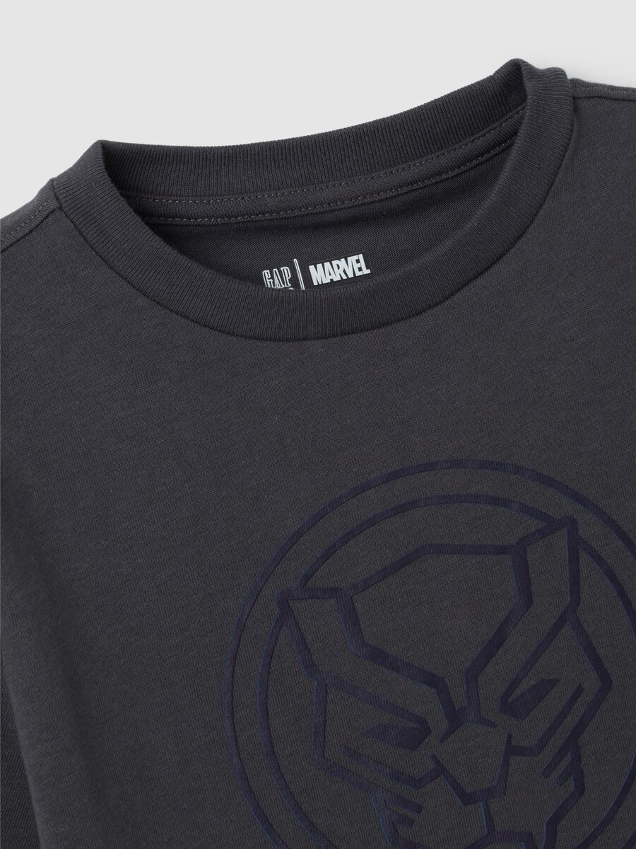 T-shirt in cotone con stampa Black Panther Bambino_1