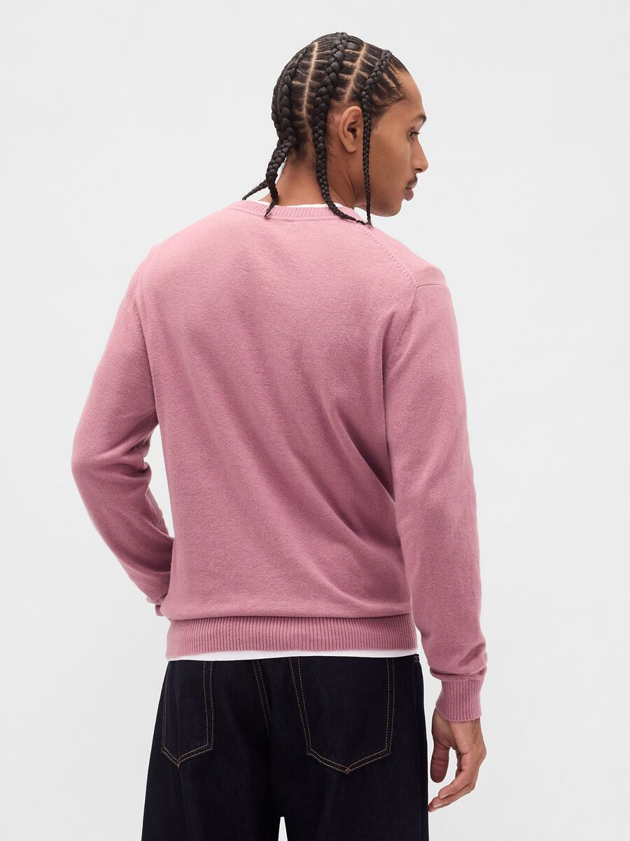 Maglione rosa in cotone e acrilico Uomo_2