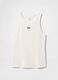 Canotta bianca in tessuto elasticizzato_3
