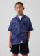 Camicia a maniche corte in puro cotone_0