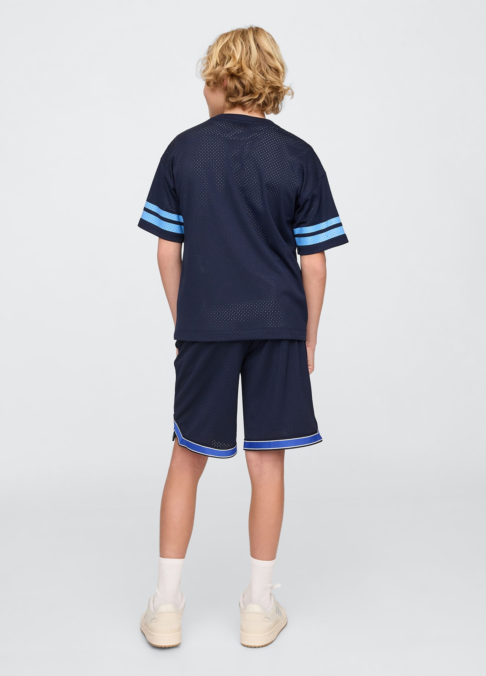 Shorts blu Gap Kids in tessuto knit_2