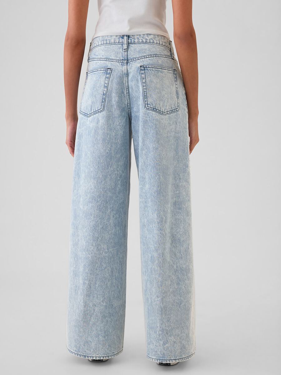 Jeans baggy fit con borchie Donna_2