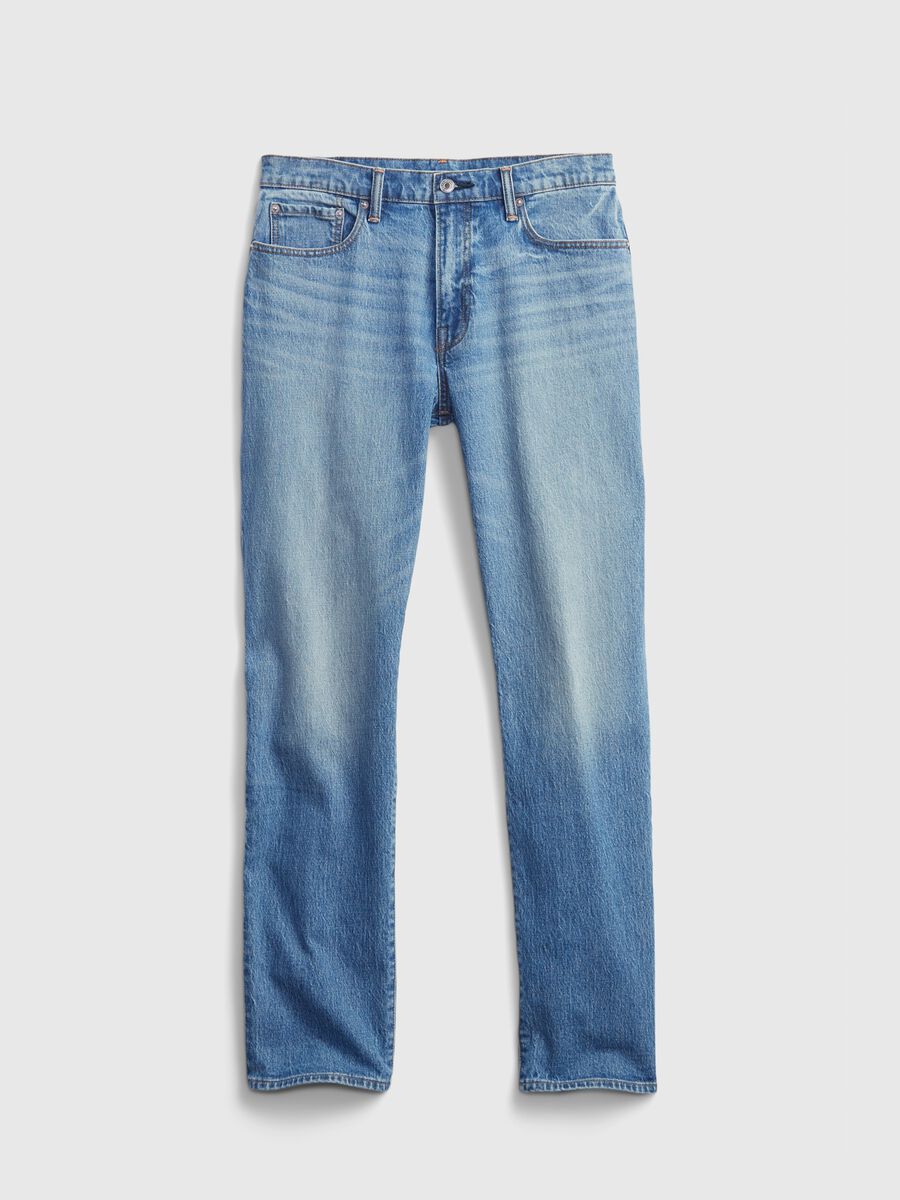 Straight-fit jeans with mid-rise waist Man_4