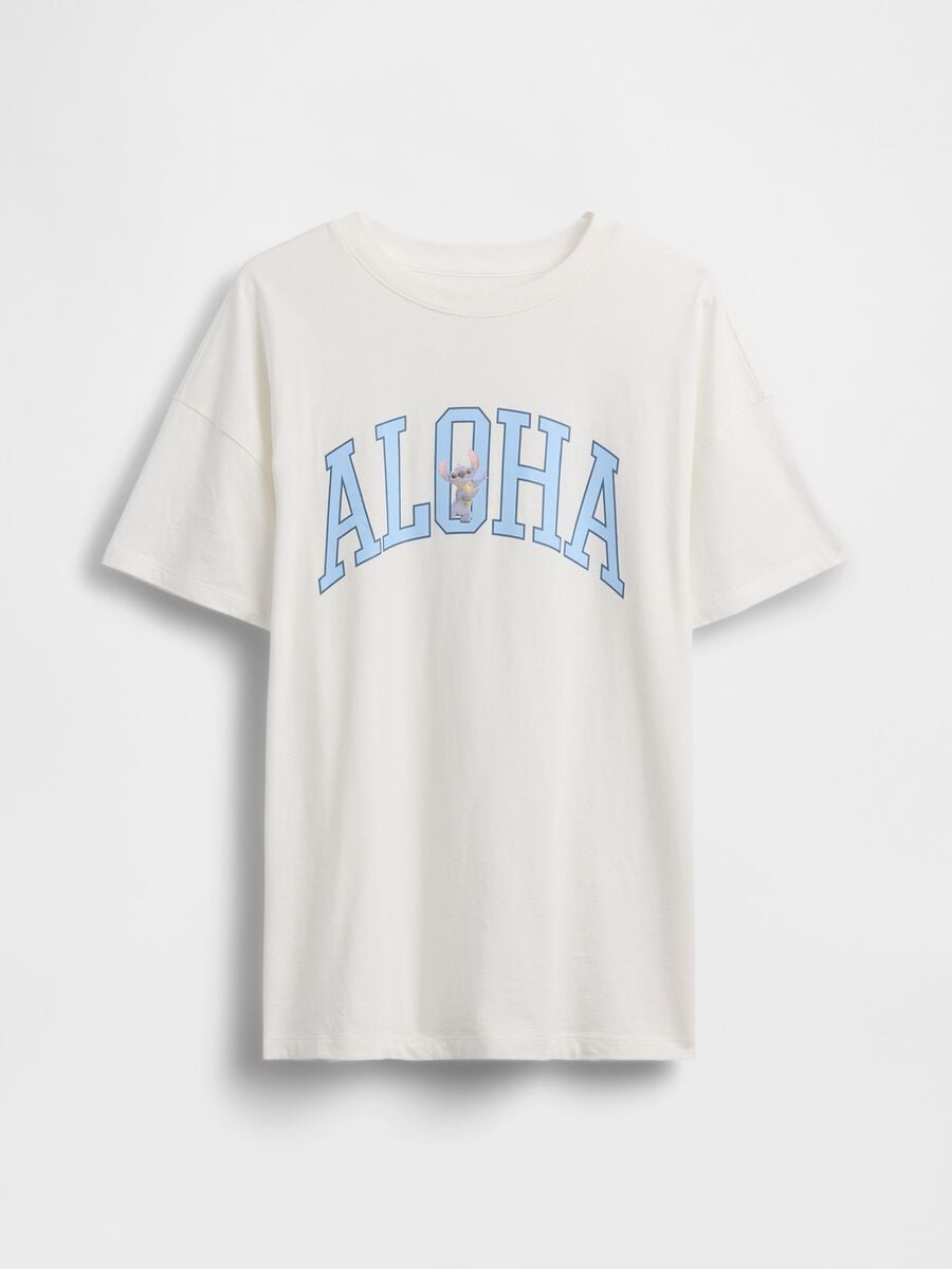 T-shirt Stitch Disney a maniche corte in puro cotone Bambina_2