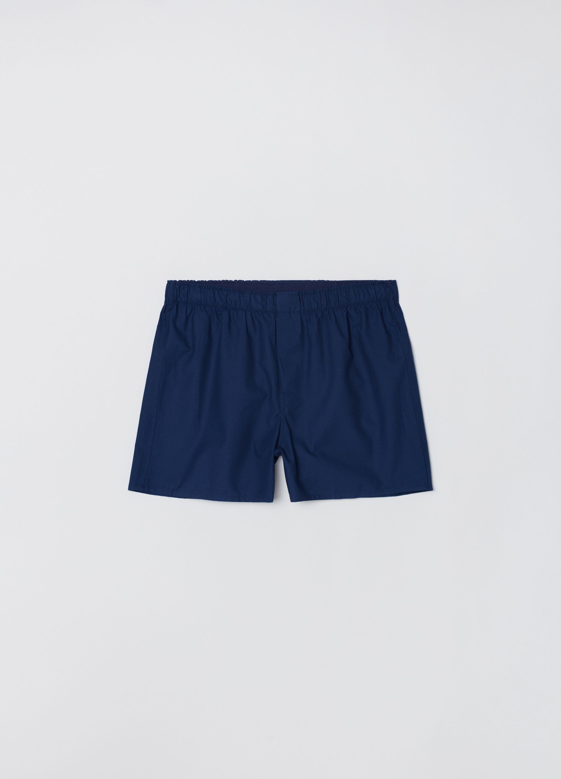 Woven cotton boxer shorts