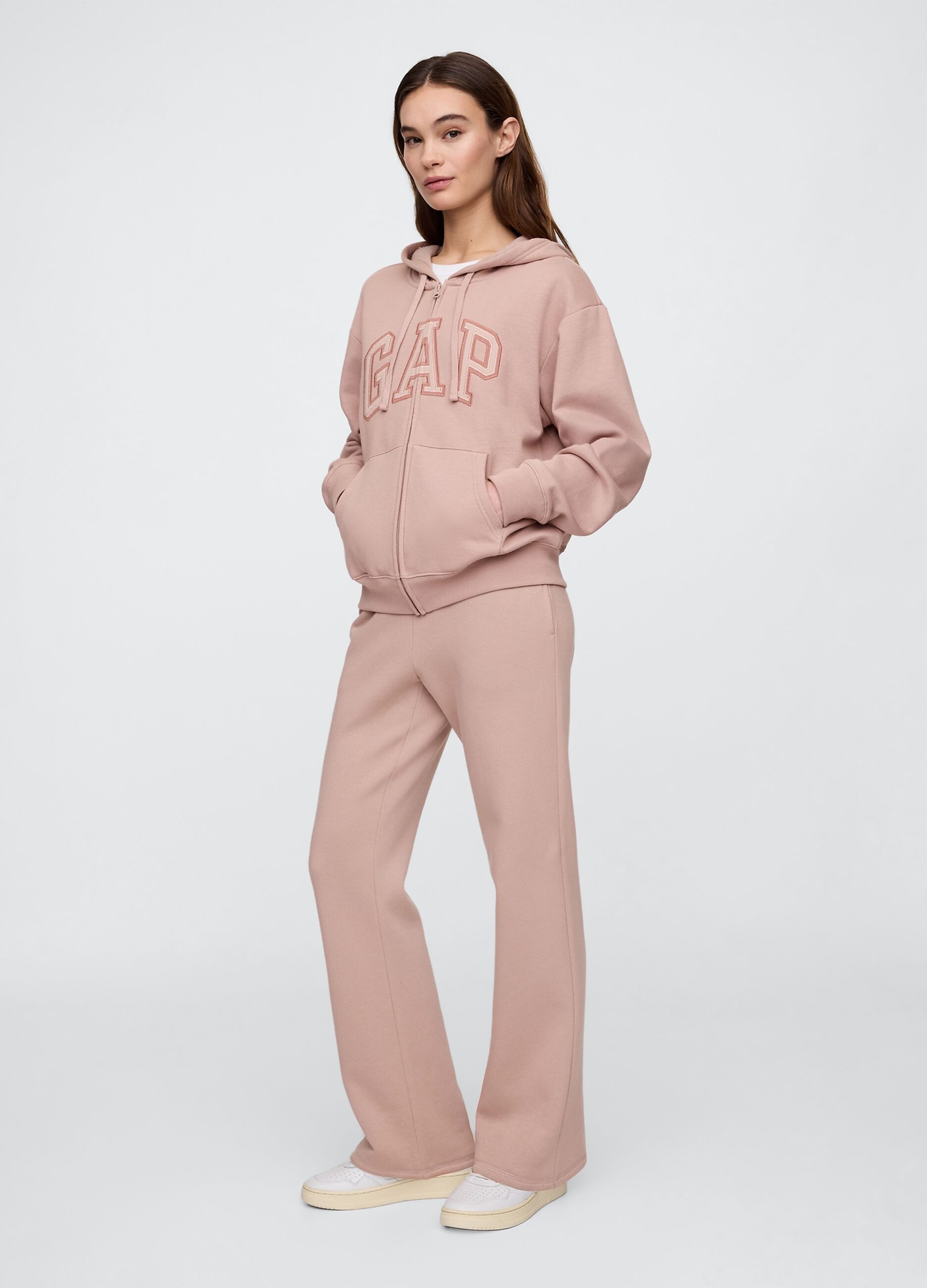 Felpa con cappuccio e full zip_2
