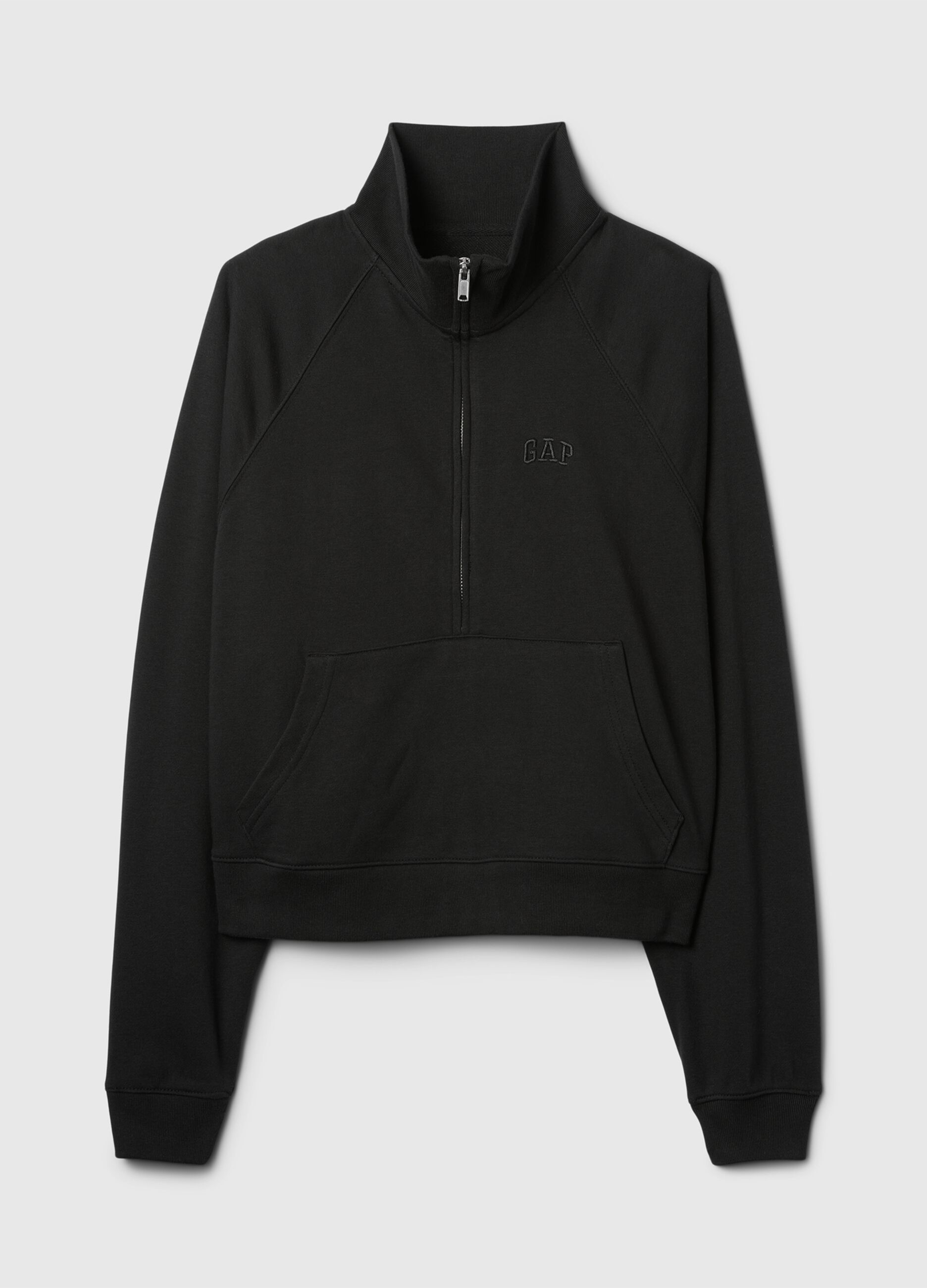 Felpa half-zip con ricamo logo_4