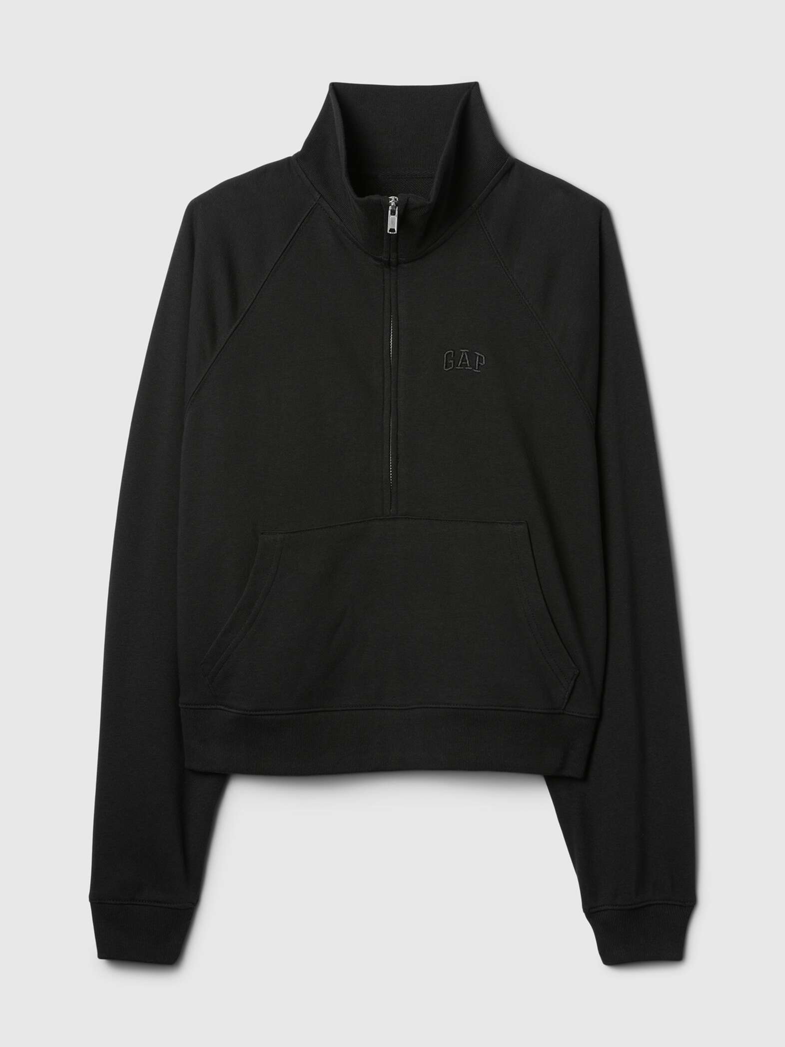 Felpa half-zip con ricamo logo_4