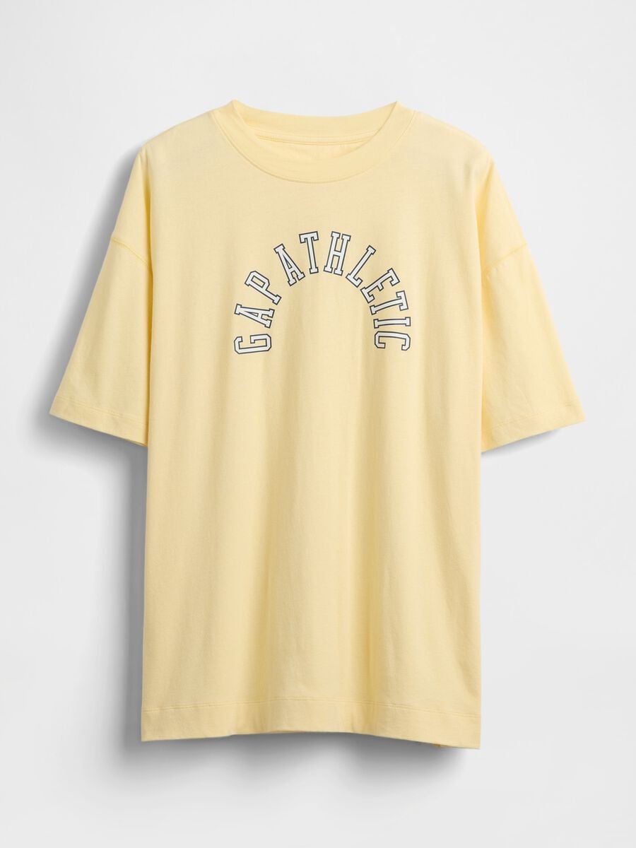 T-shirt in puro cotone a maniche corte con logo GAP Donna_4