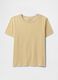 T-shirt a righe gialle in cotone Gap_3