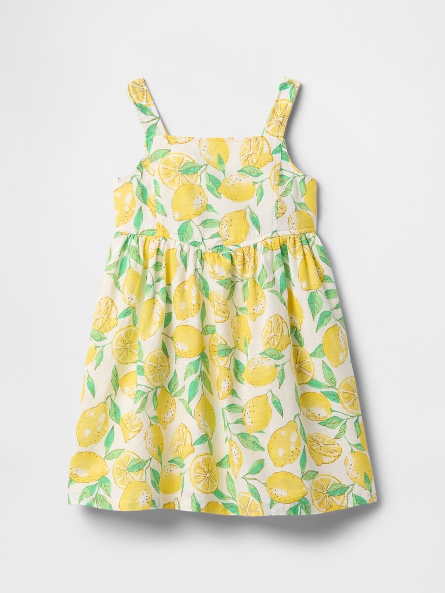 Lemon print dress for girls GAP Kids Baby Girl_1