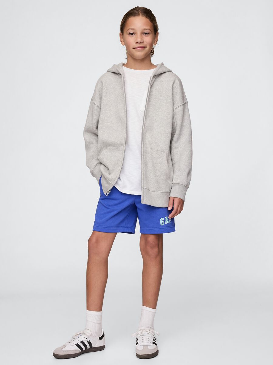 Blue Cotton Blend Shorts for GAP Kids Boy_0