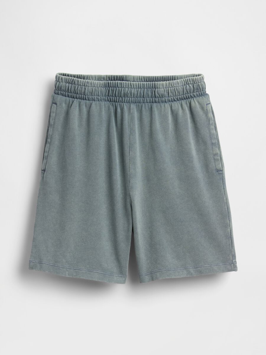 Shorts in puro cotone con vita elasticizzata Bambino_3