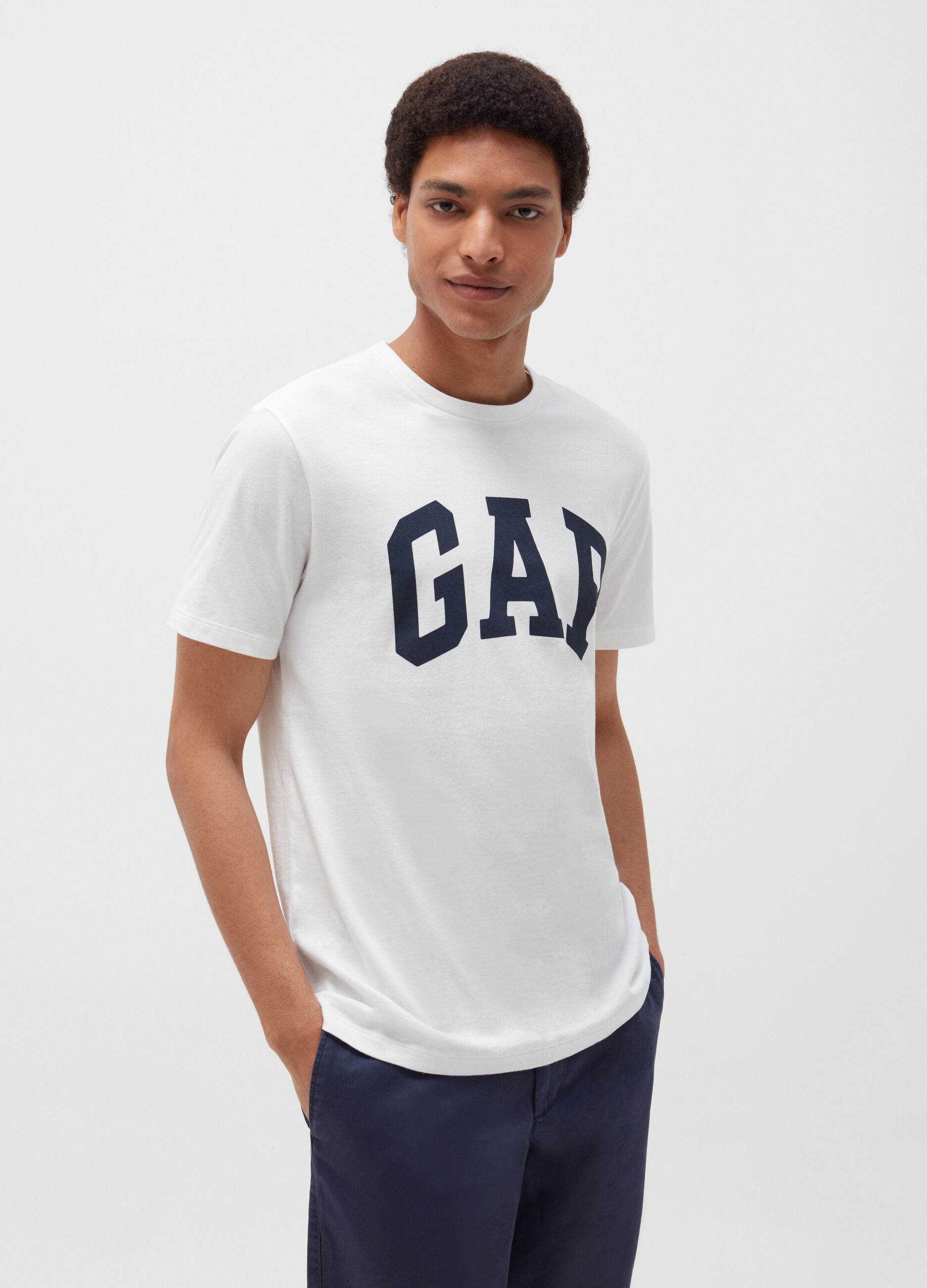 T-shirt in cotone con logo