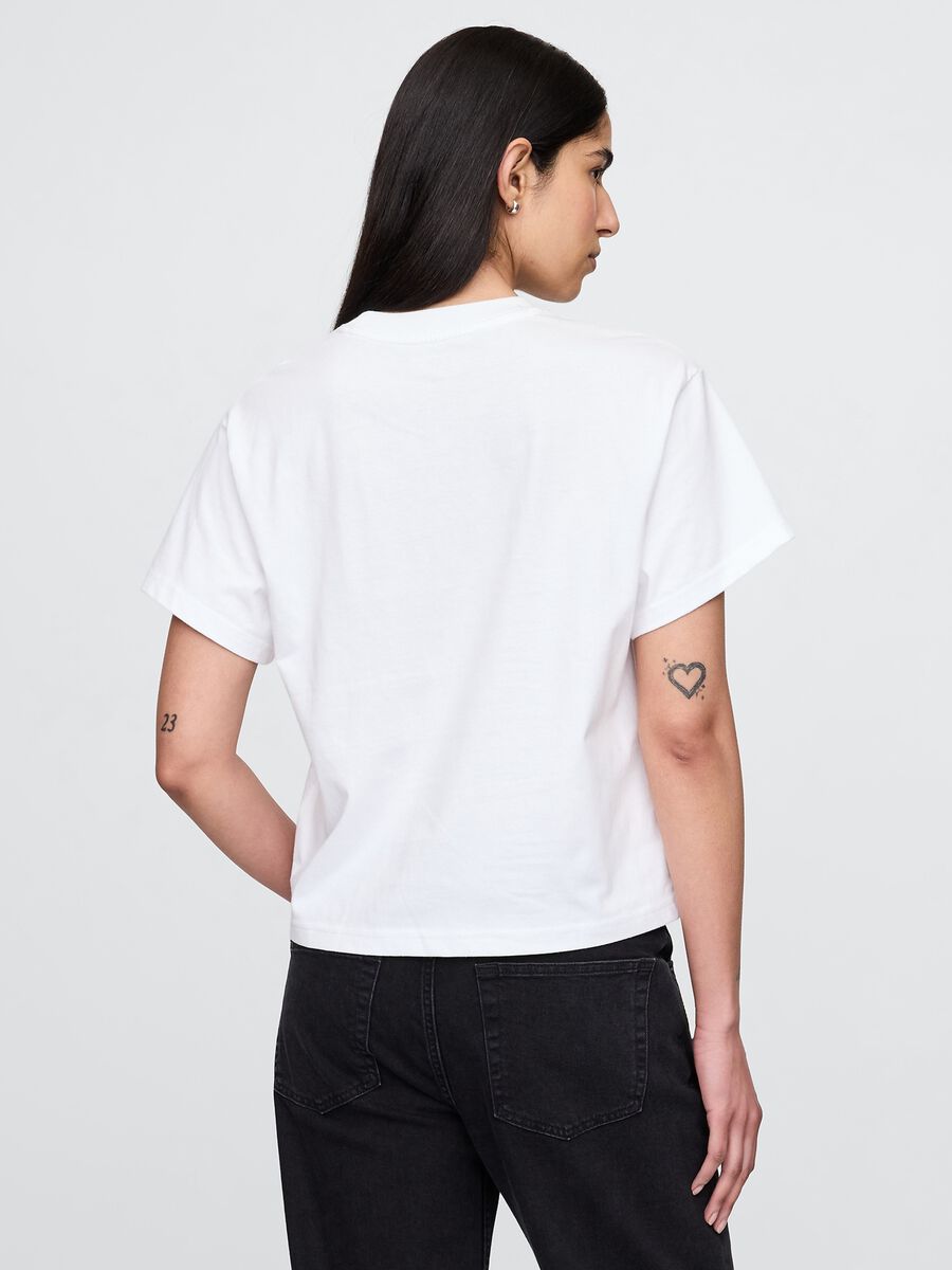 Cotton T-shirt with print Woman_1