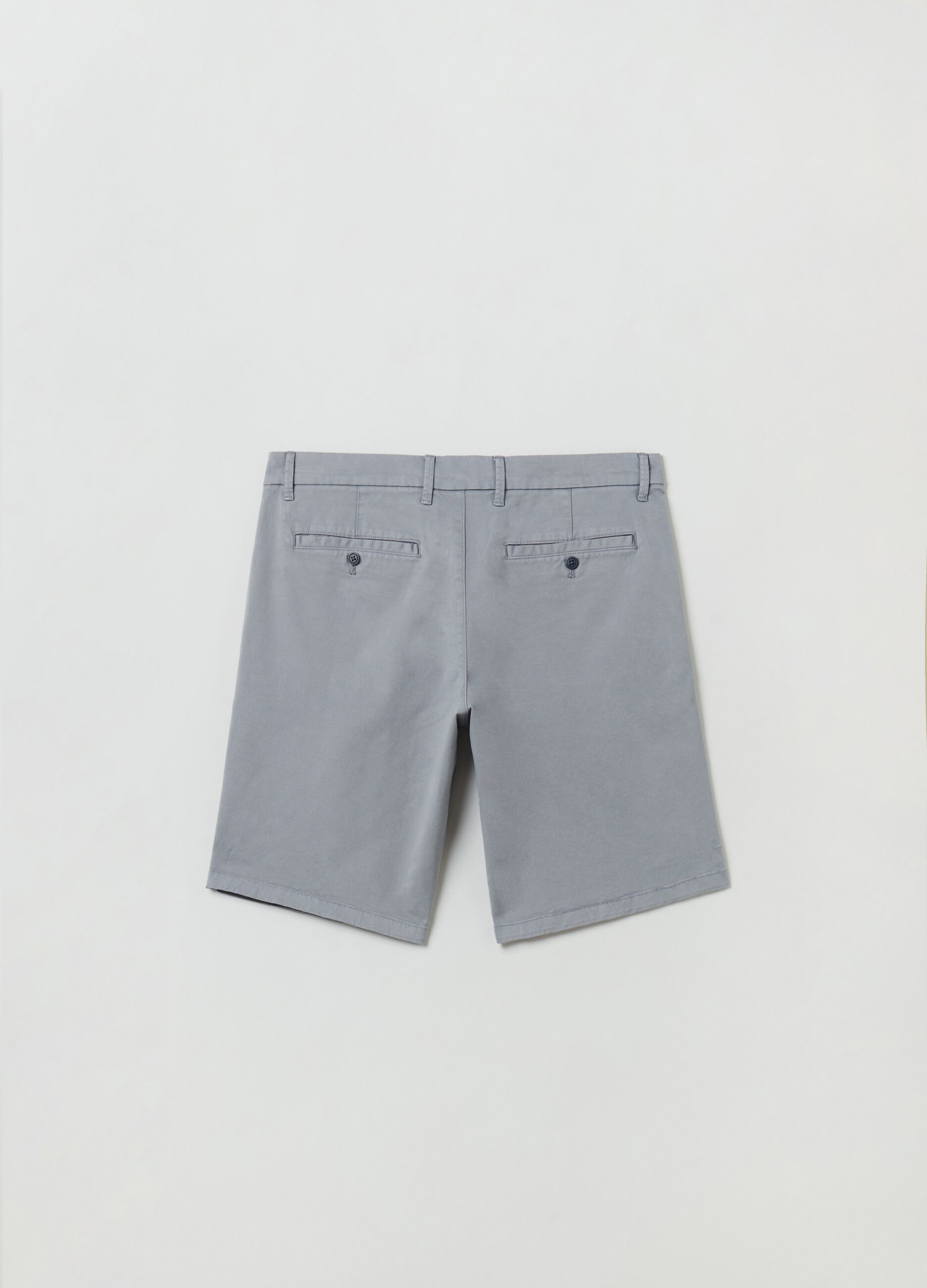 Stretch cotton Bermuda shorts_2