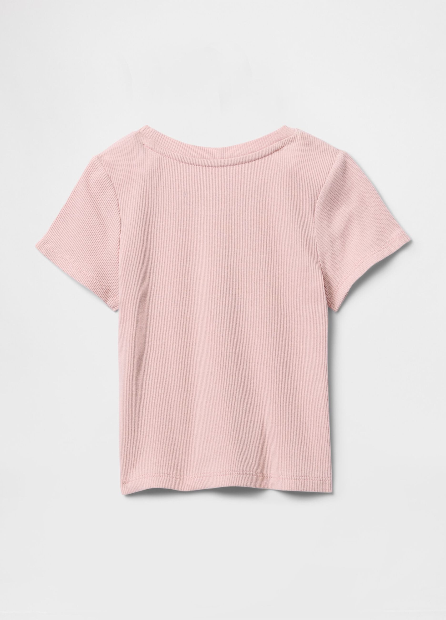 T-shirt a maniche corte rosa in cotone GAP Kids_1