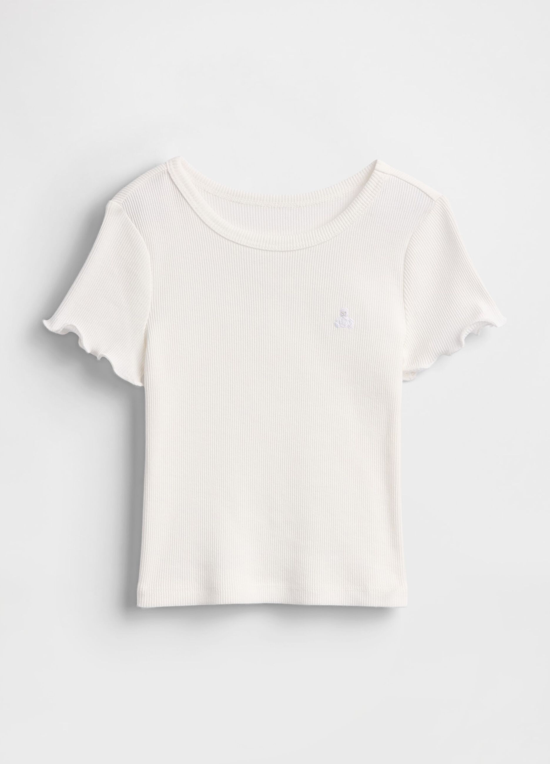 T-shirt bianca a maniche corte