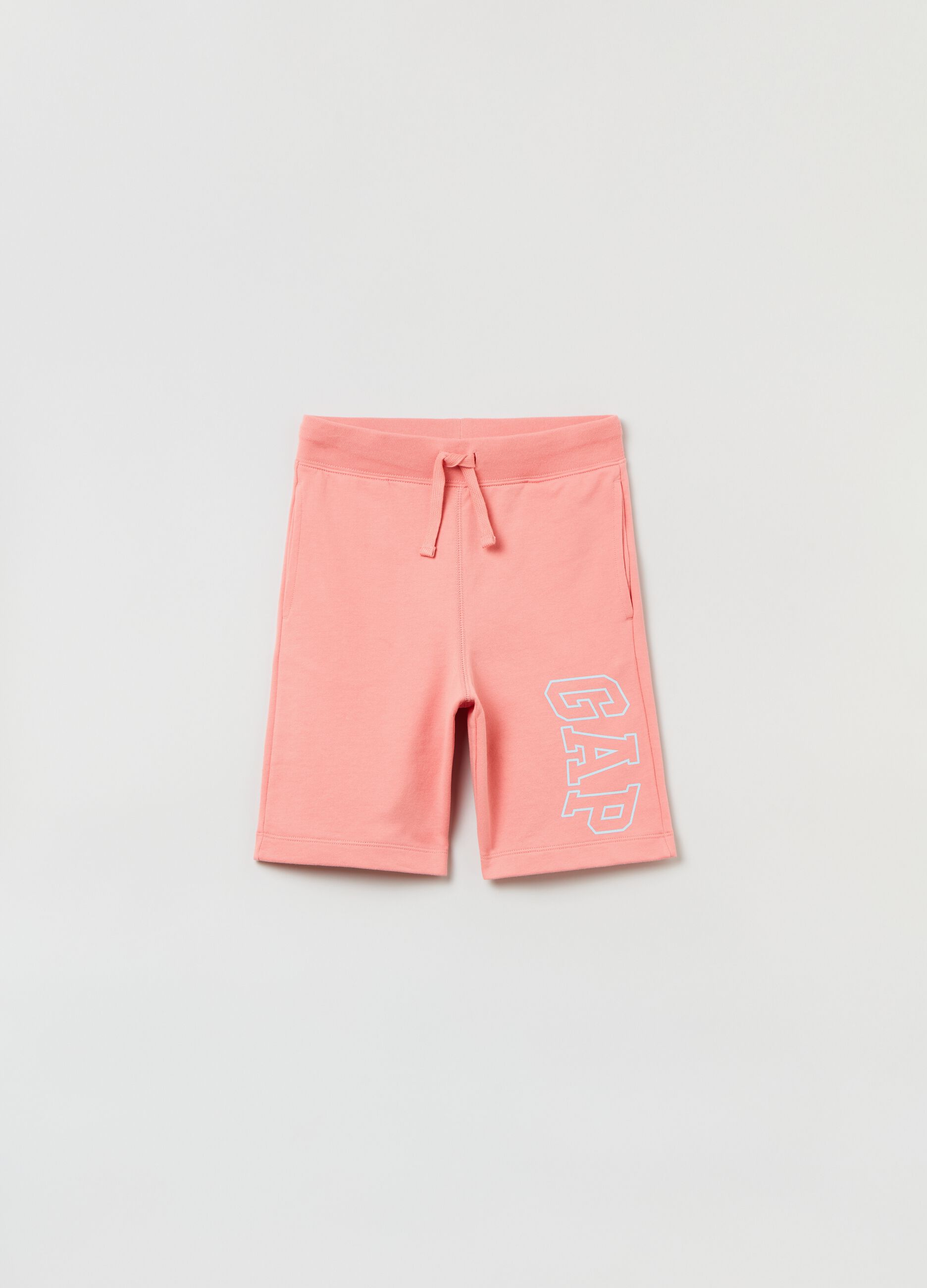 Bermuda shorts in French terry with logo