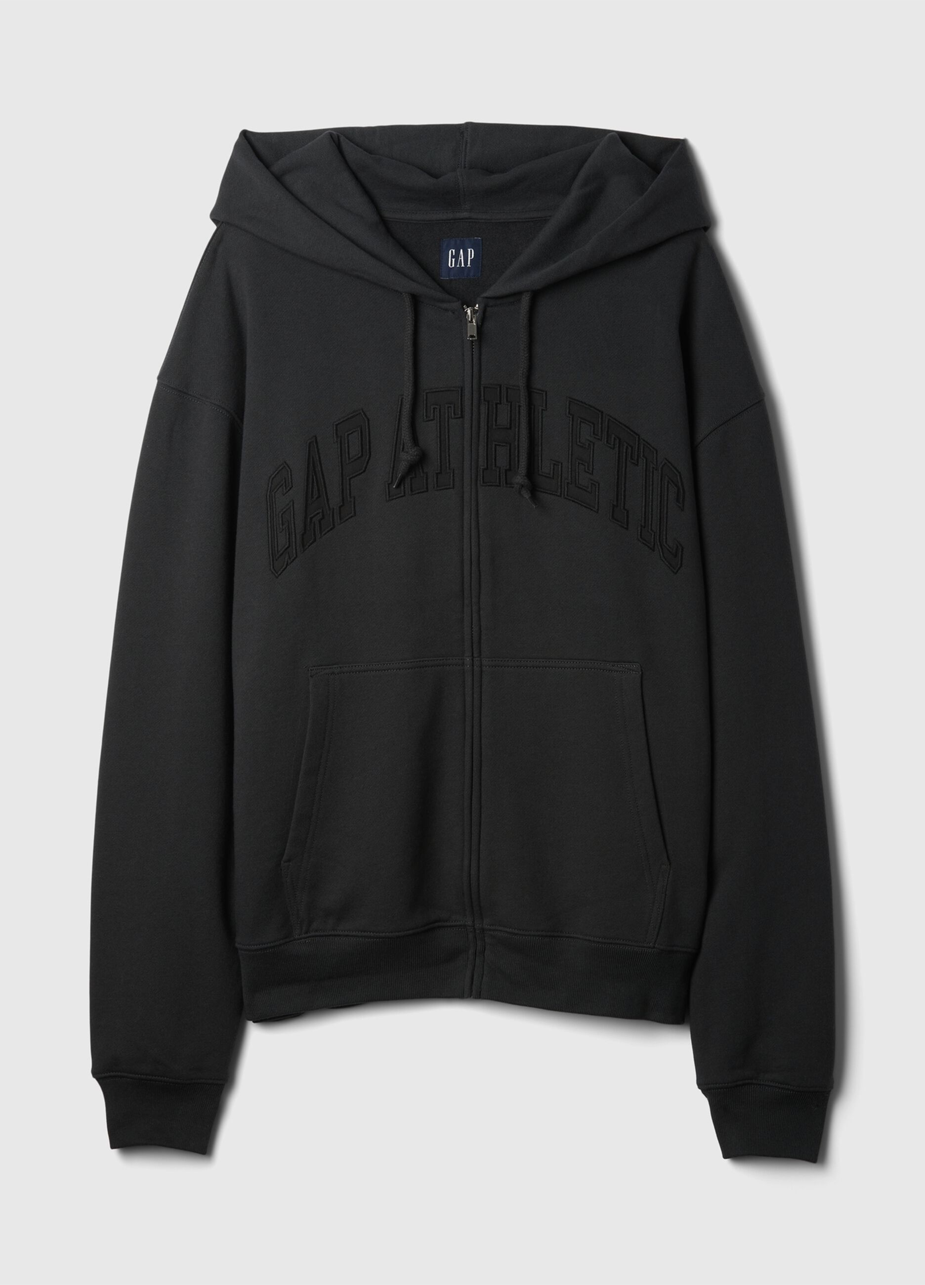 Full-zip con cappuccio e ricamo logo_4