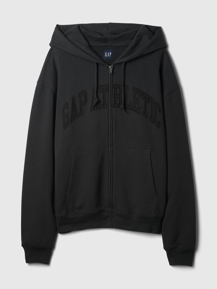 Full-zip con cappuccio e ricamo logo Uomo_4