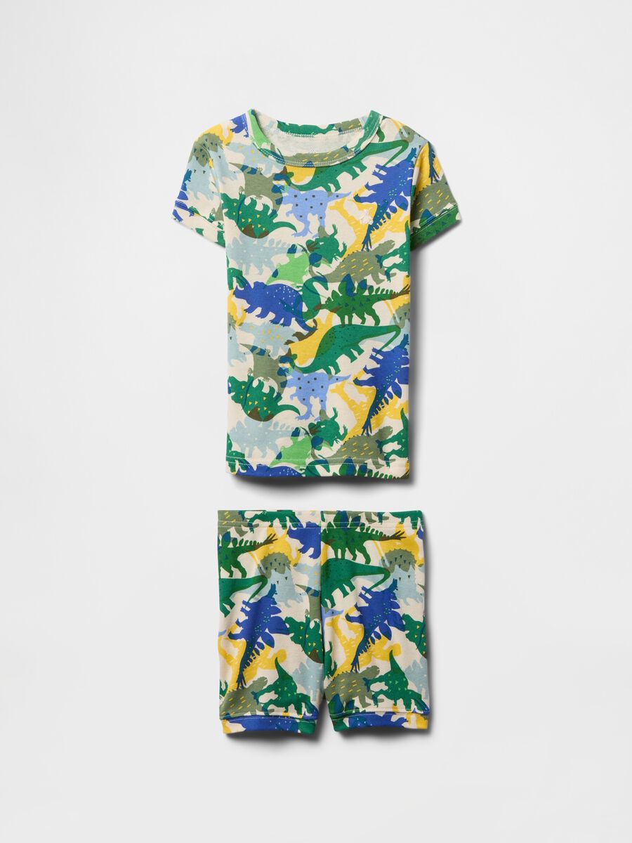 Completo estivo multicolor con dinosauri Baby Boy_0