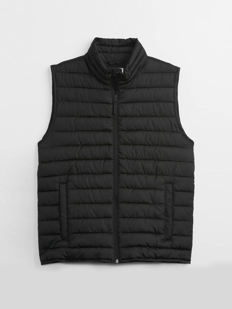 High-neck full-zip quilted gilet Man_2
