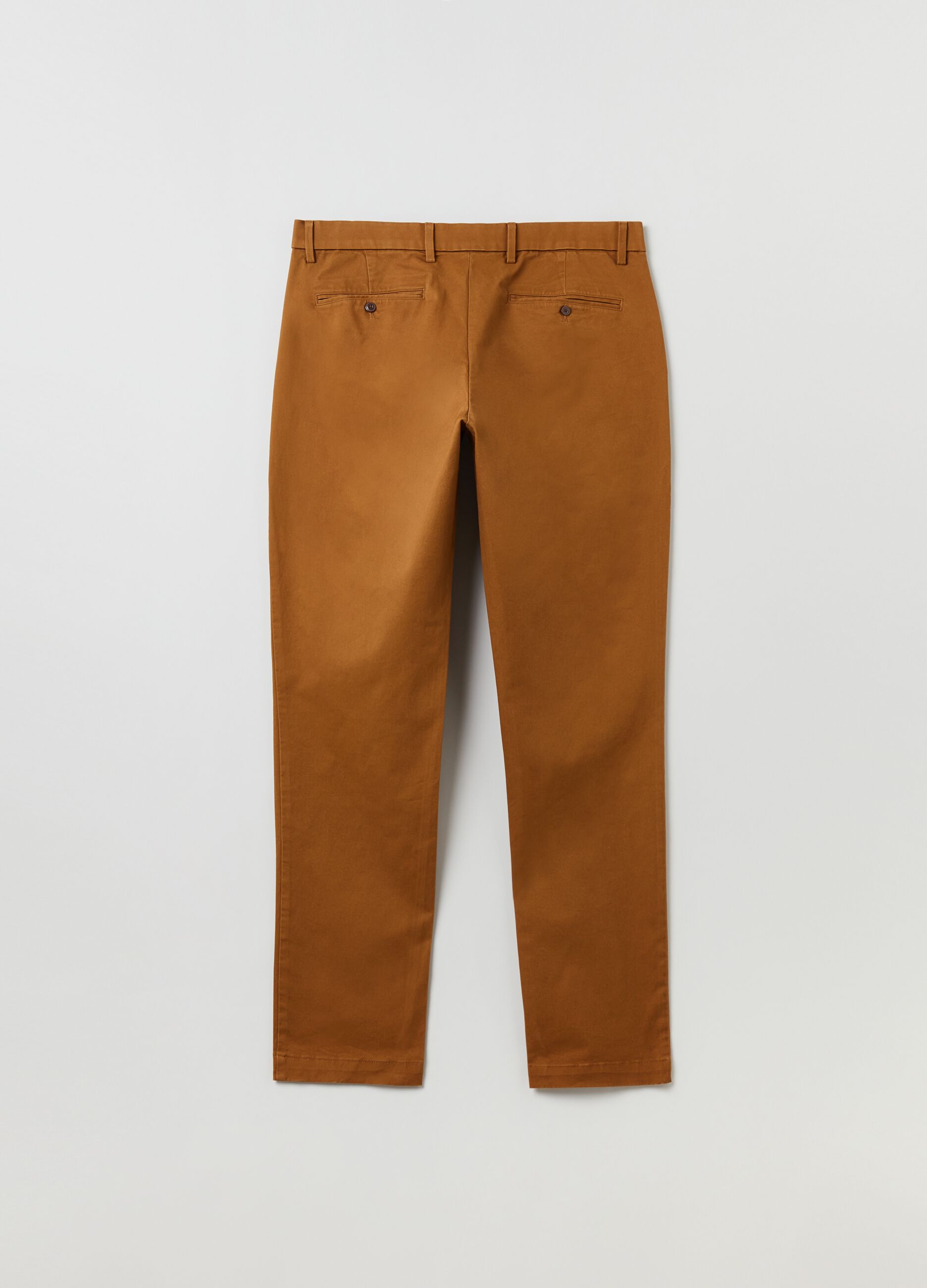 Slim fit, stretch cotton trousers_2