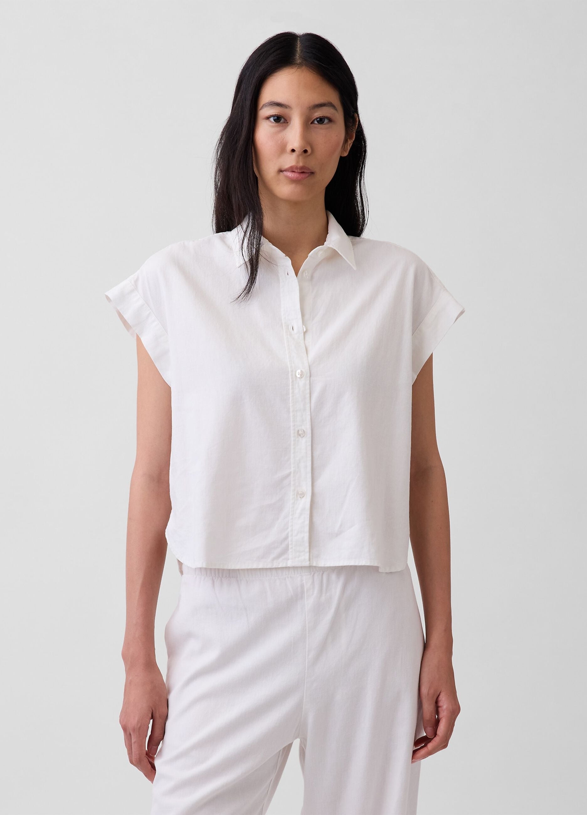 Camicia in misto lino
