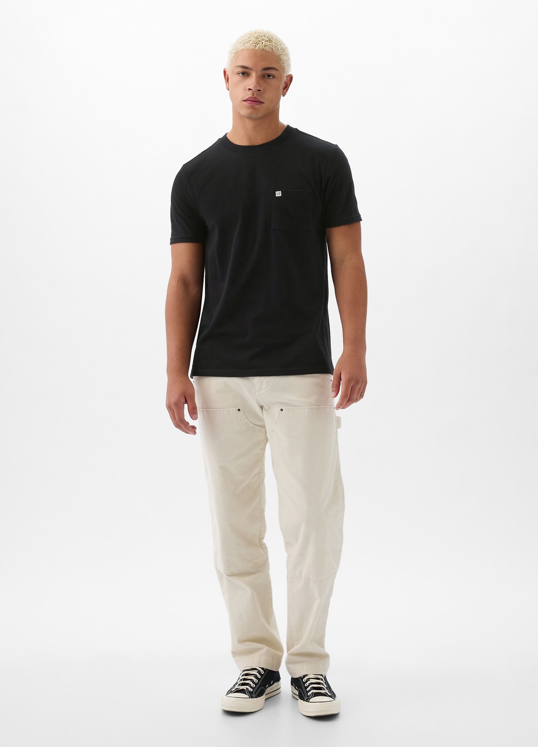 Cotton T-shirt with pocket