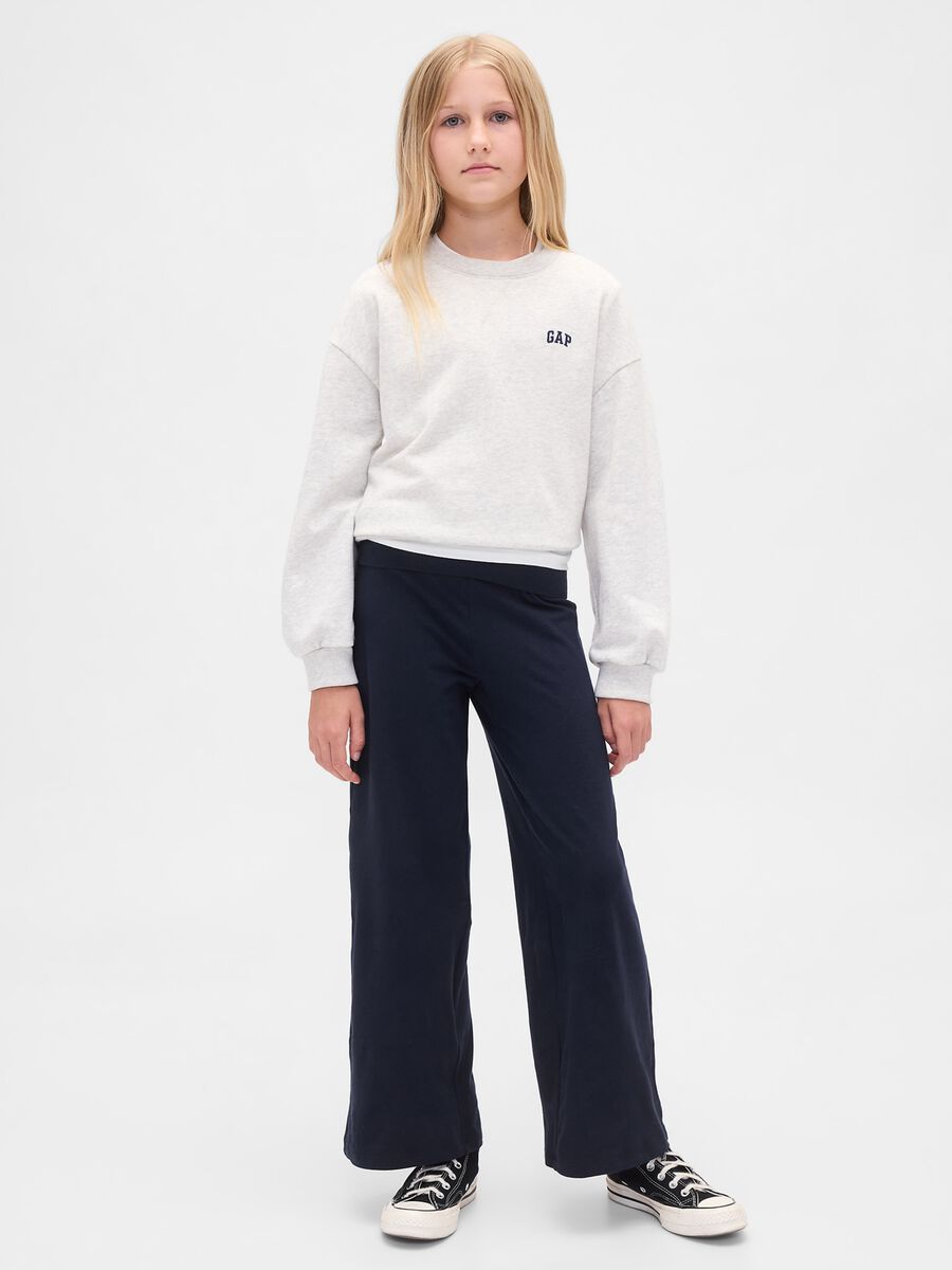 Blue stretchy leggings for girls Girl_0