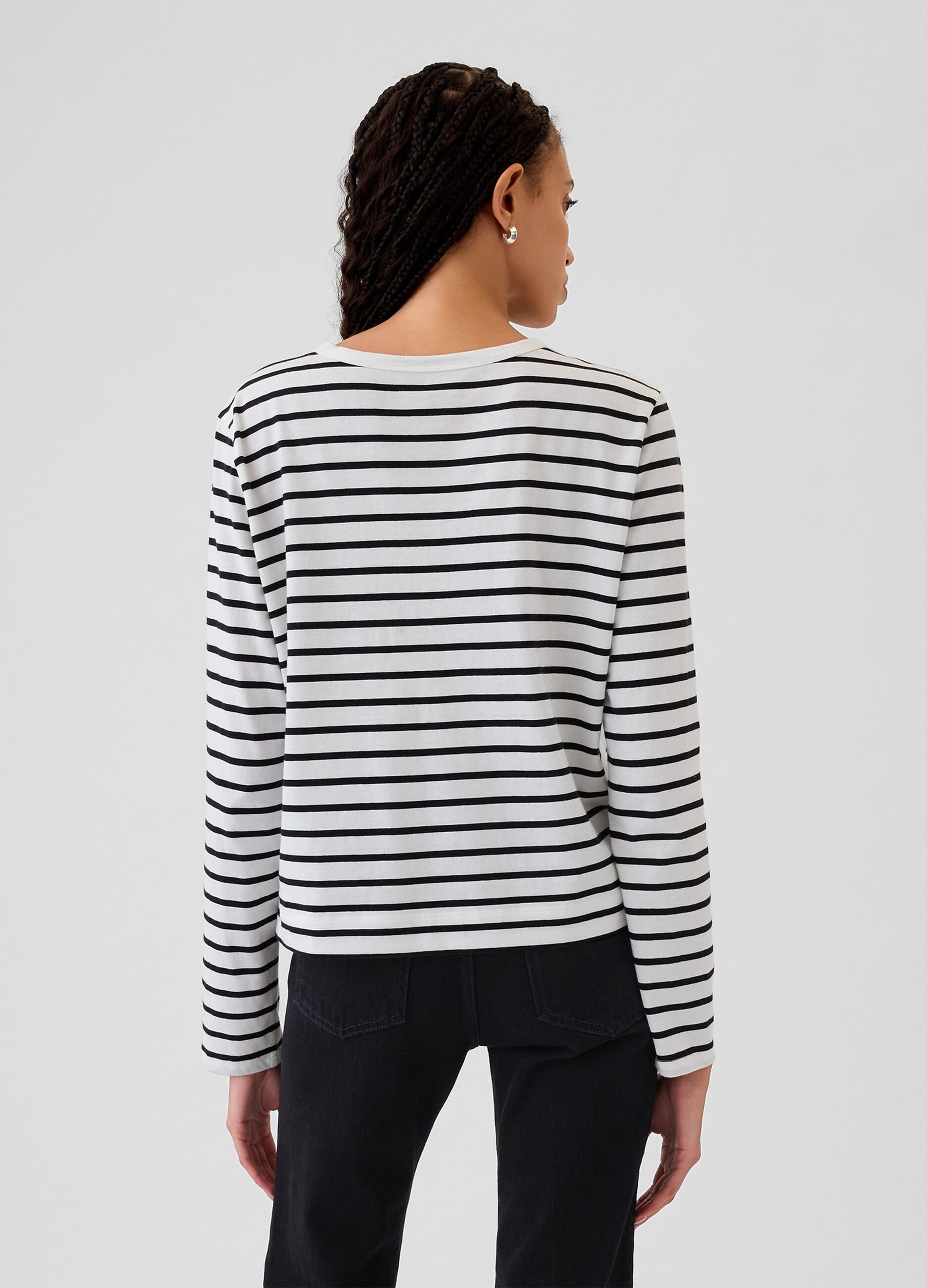 T-shirt a maniche lunghe in cotone_2