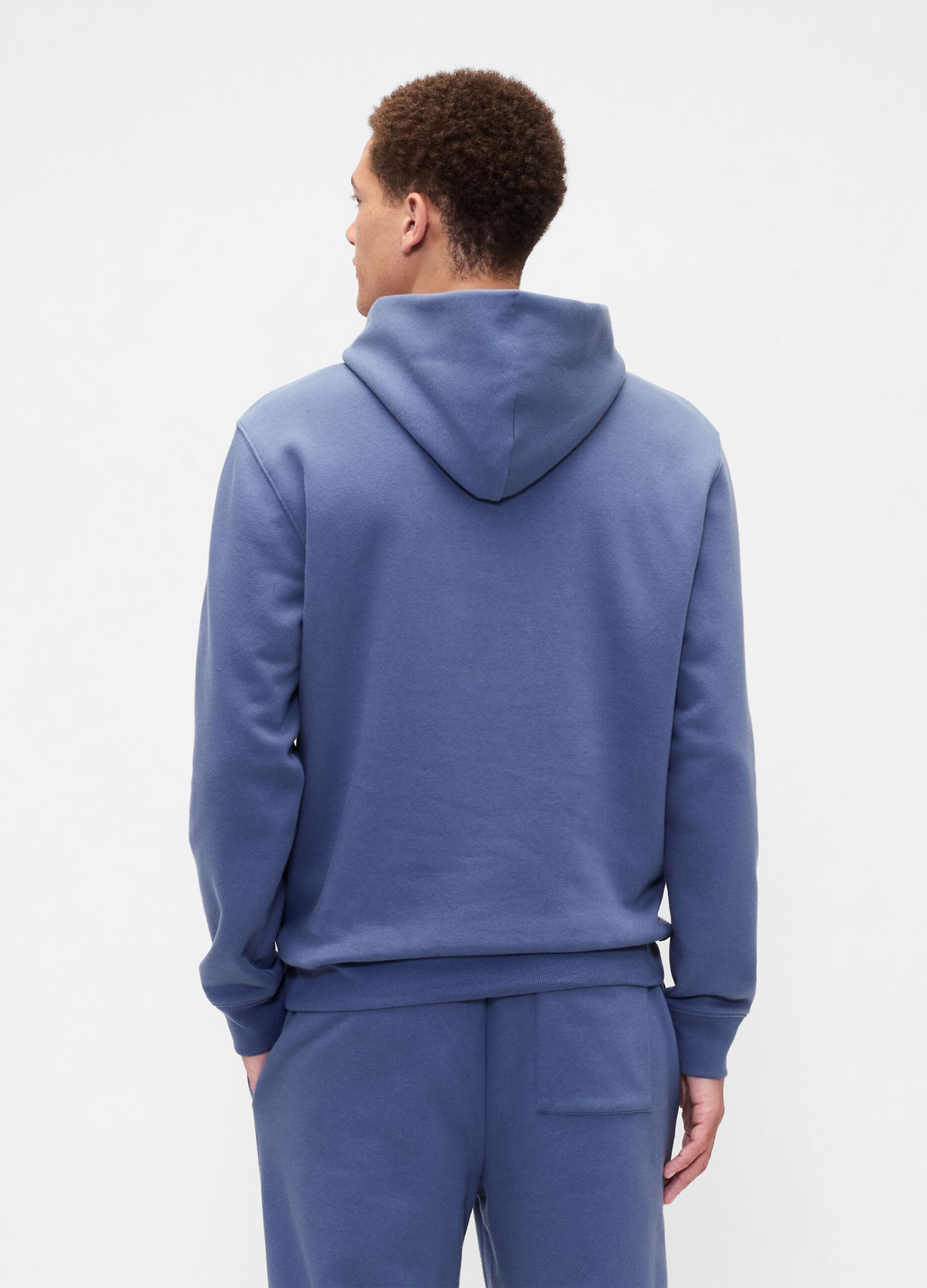 Blue Hooded Sweatshirt