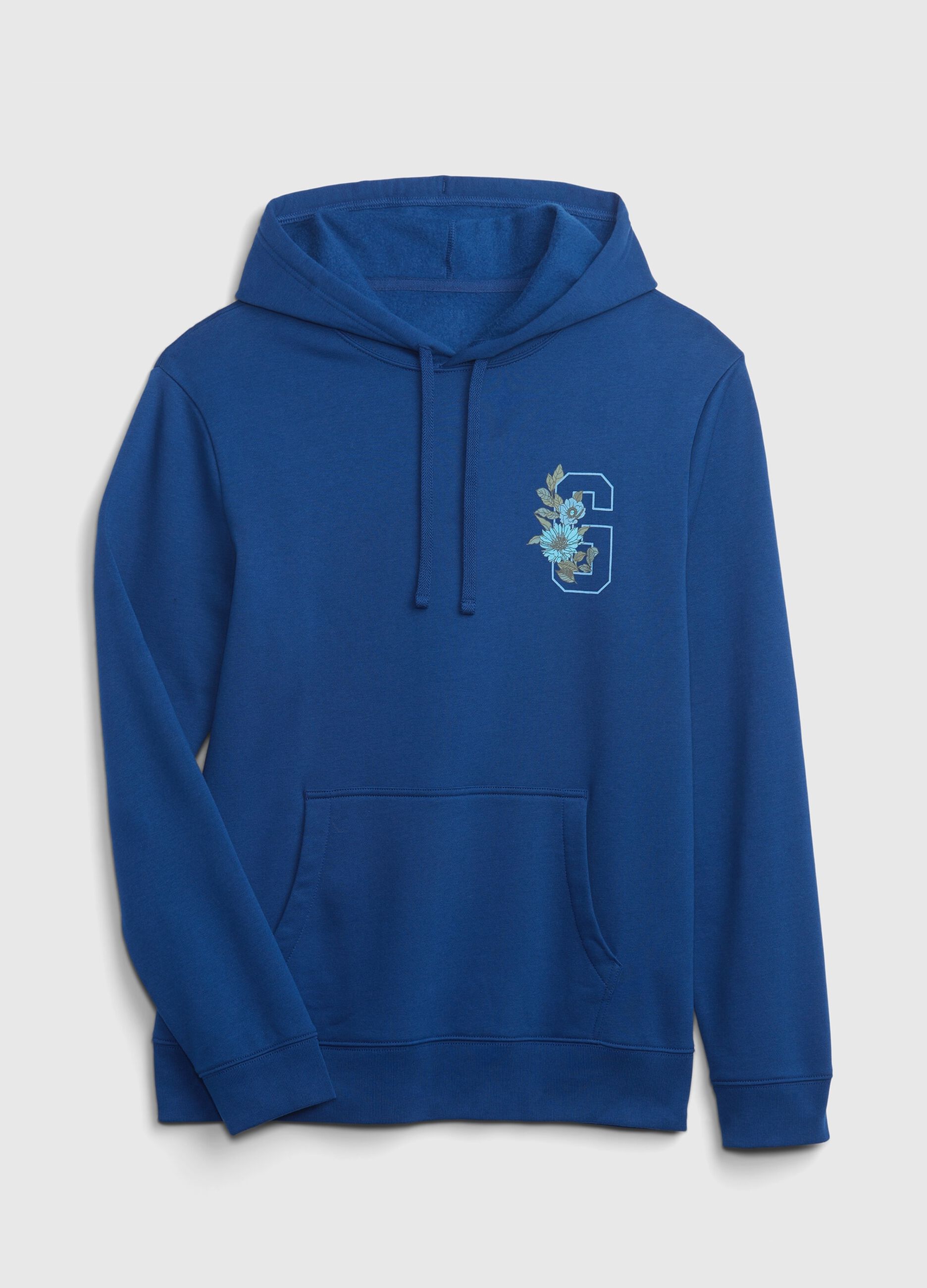 Hoodie with print and embroidered logo_3