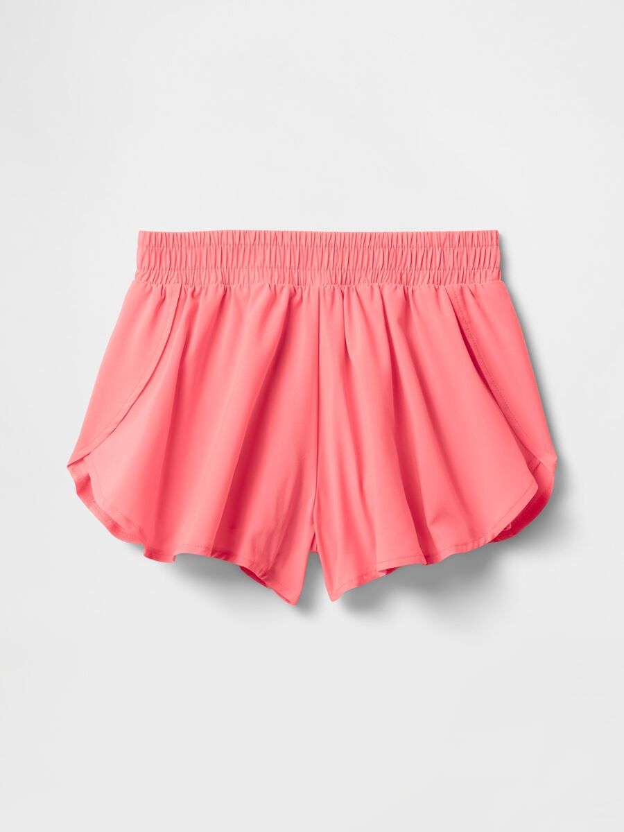 Short rosa in tessuto leggero Bambina_3