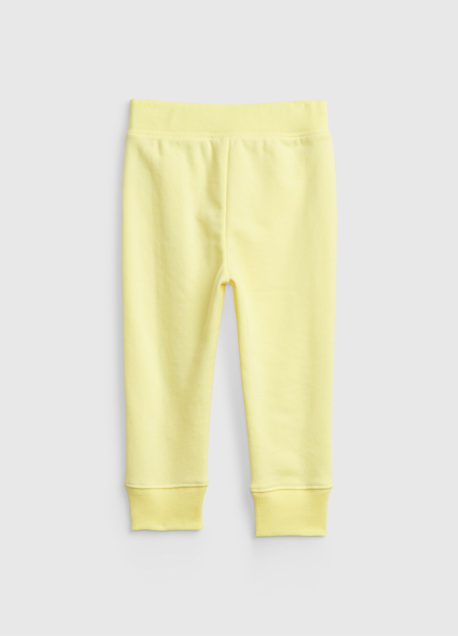 Plush joggers with logo_1