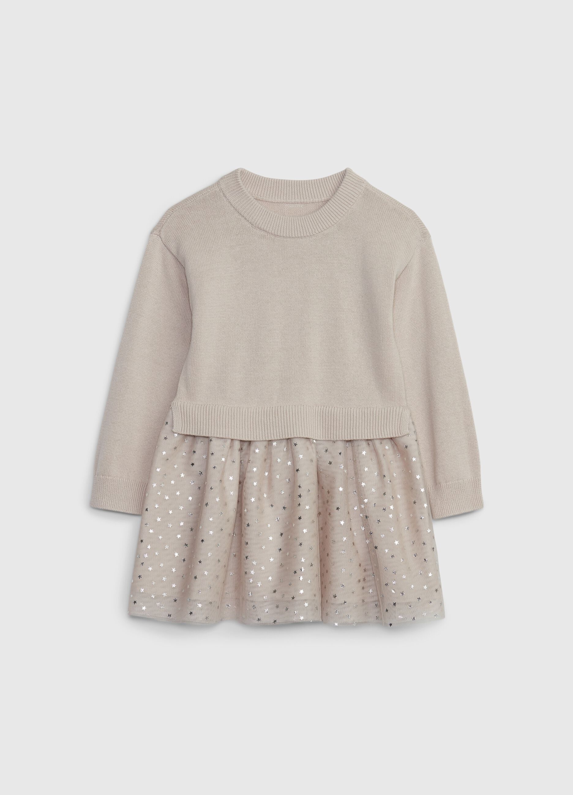 Abito combinato con gonna in tulle