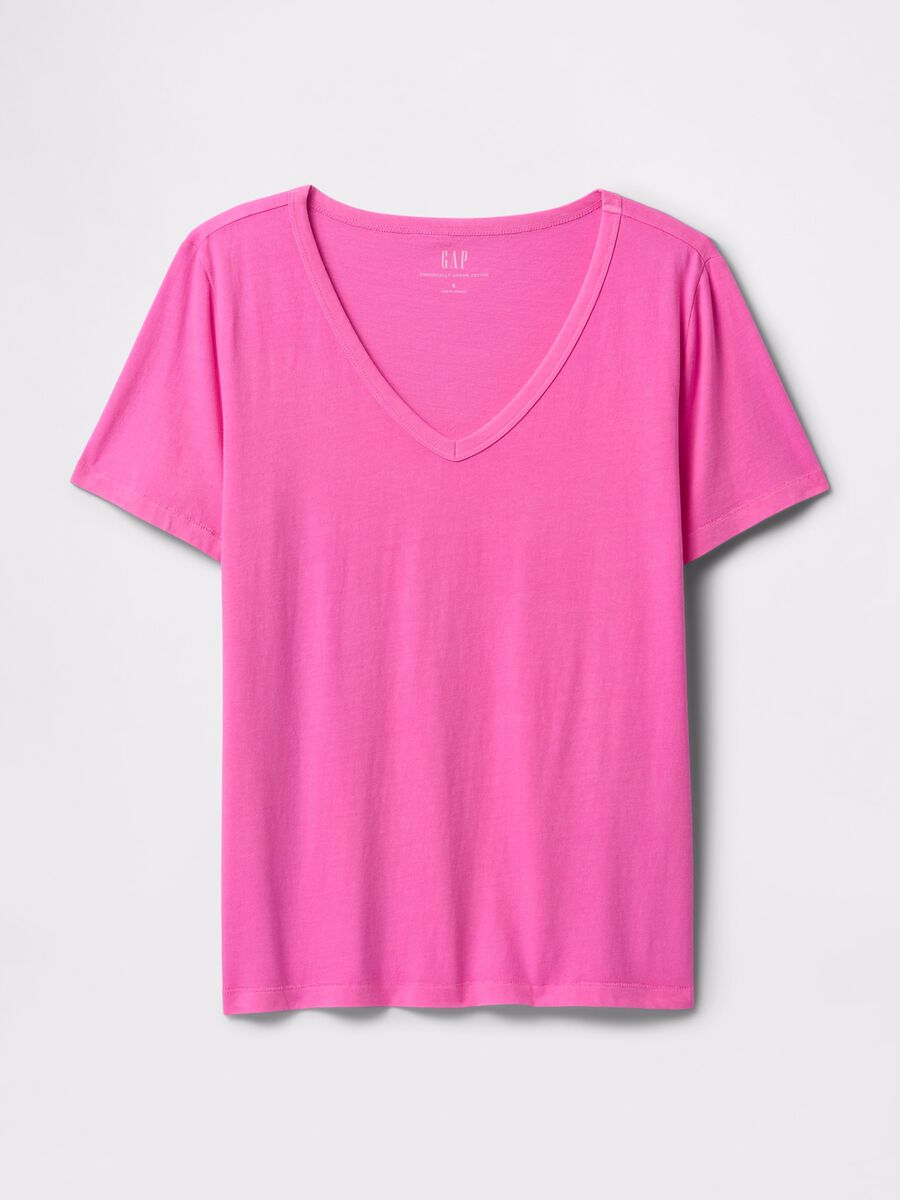 T-shirt rosa a maniche corte Donna_3