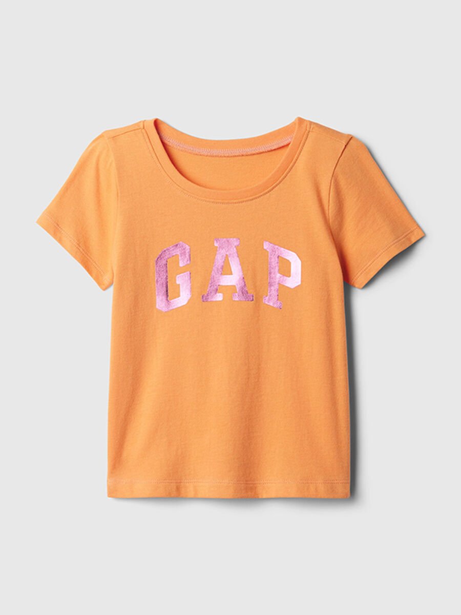 Maglietta arancione con logo GAP Baby Girl_0