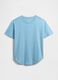 Blue cotton T-shirt_3